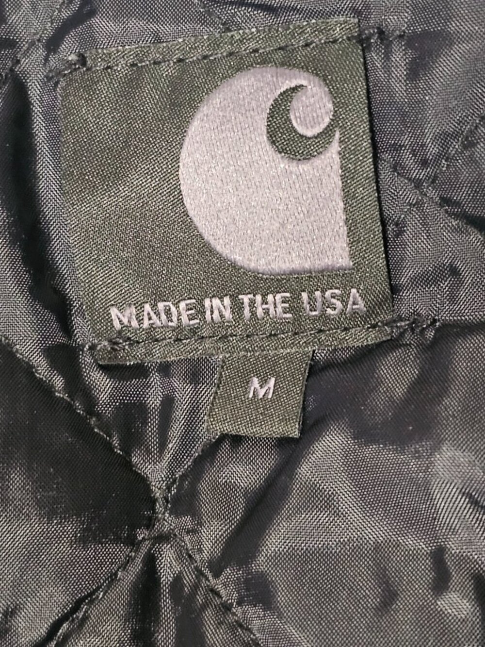 Carhartt X Chrysler Imported From Detroit Black Denim Men's Jacket Size M - Picture 3 of 16